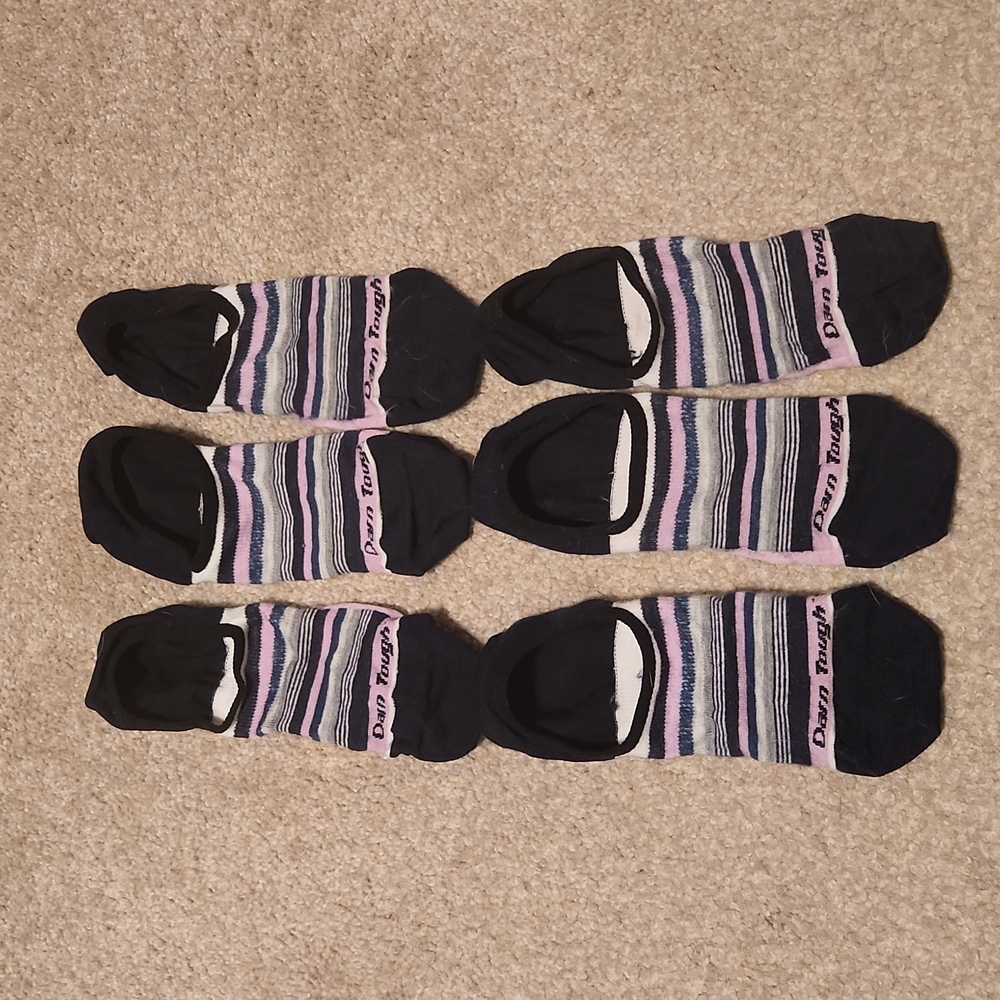 3 pairs Darn Tough no show ankle socks